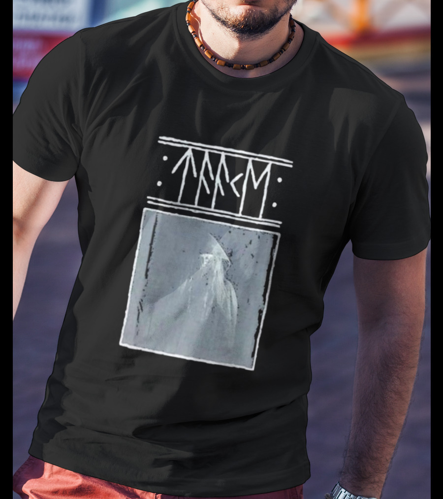 Taake Stridens Hus Nordic Runes Monochrome T-Shirt