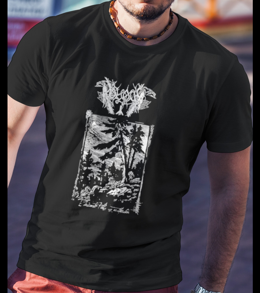 Moloch Einsamer Platz Zu Sterben Black Metal Forest Scene T-Shirt