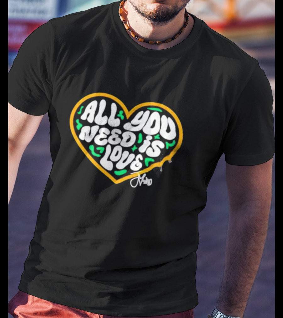 Packer All You Need Is Love Heart T-Shirt
