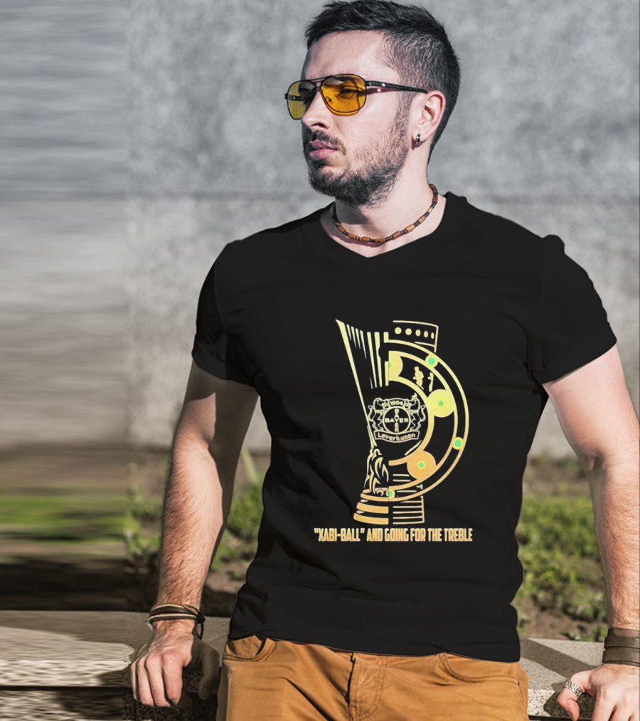 Bayer Leverkusen 1904 Xabi-Ball And Going For The Treble T-Shirt