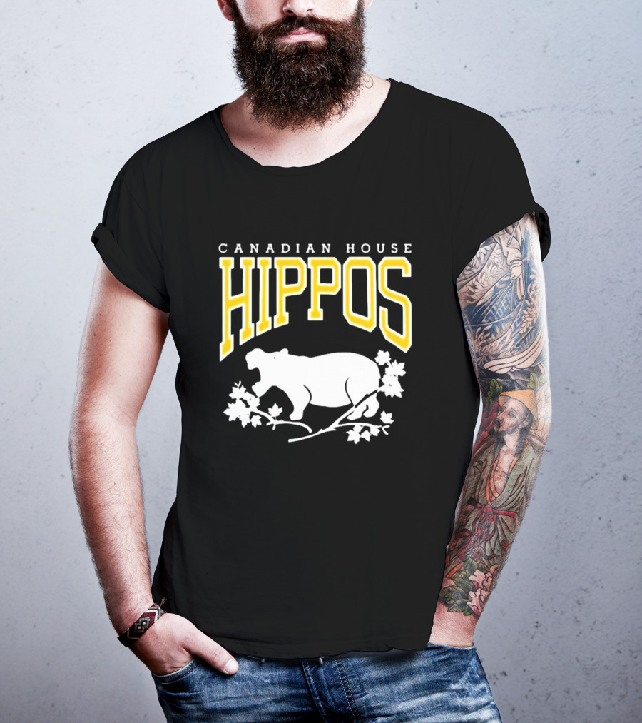 Canadian House Hippos Maple Leaf T-Shirt