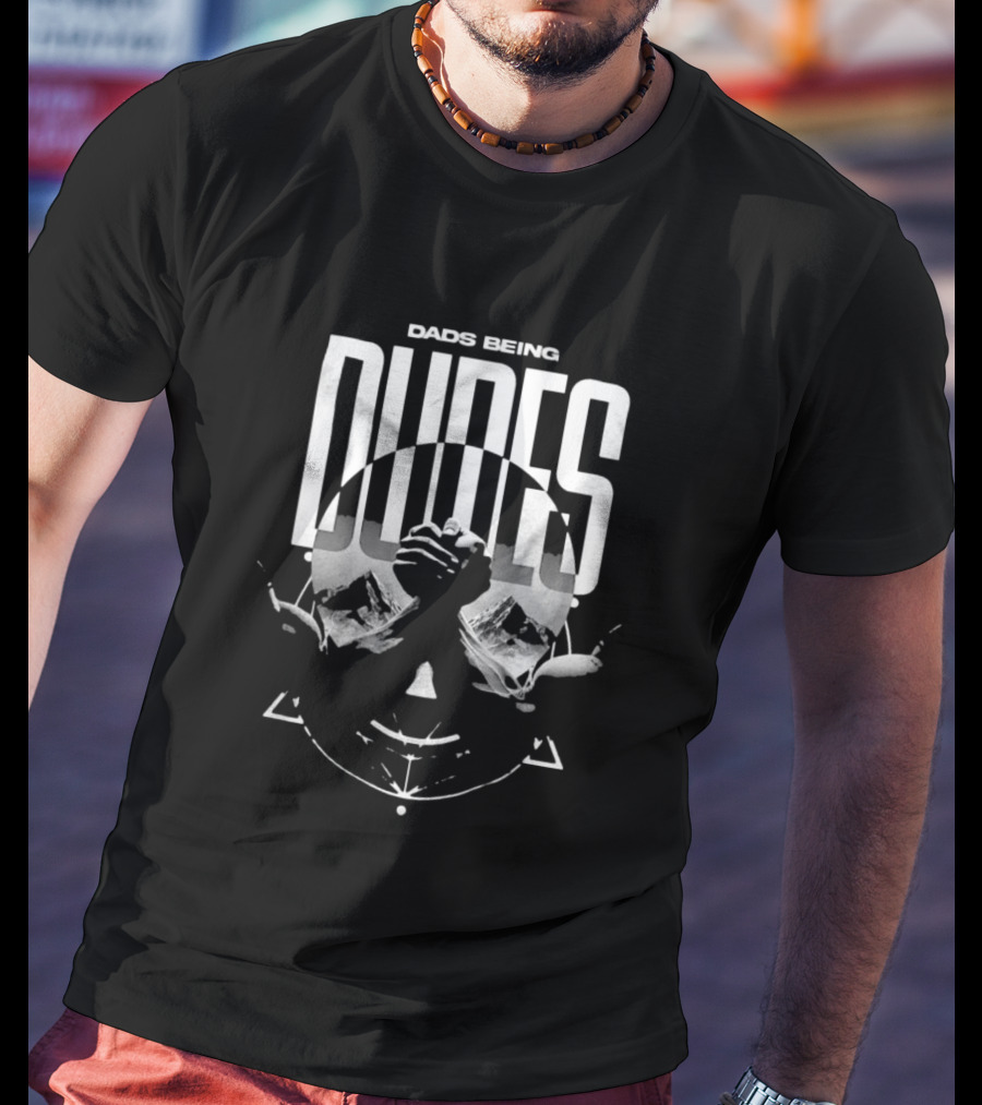 Dads Being Dudes Arm Wrestling Circle T-Shirt