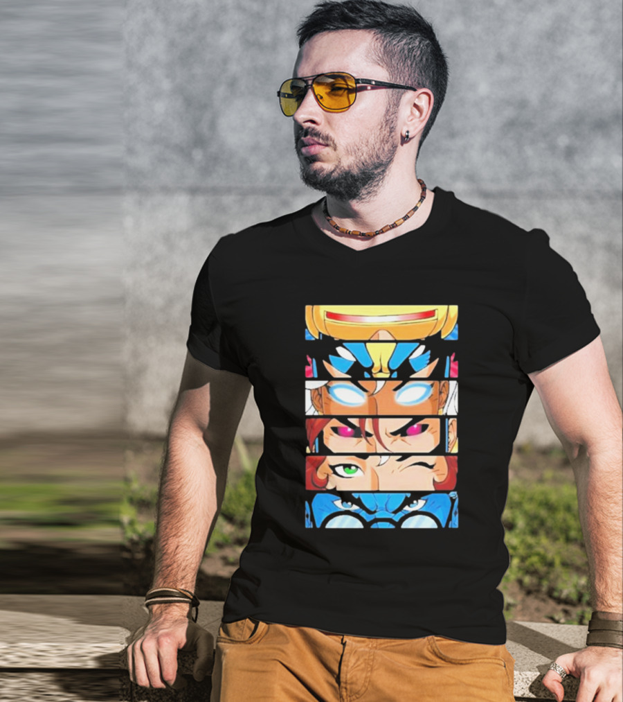 Jax Briggs X-Men97 Cyclops Wolverine Storm Jean Grey Beast Eyes T-Shirt