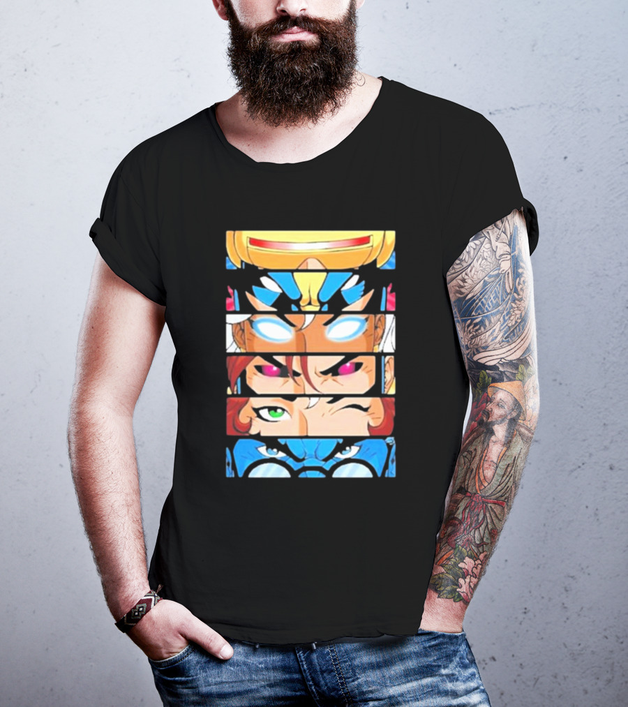 Jax Briggs X-Men97 Cyclops Wolverine Storm Jean Grey Beast Eyes T-Shirt