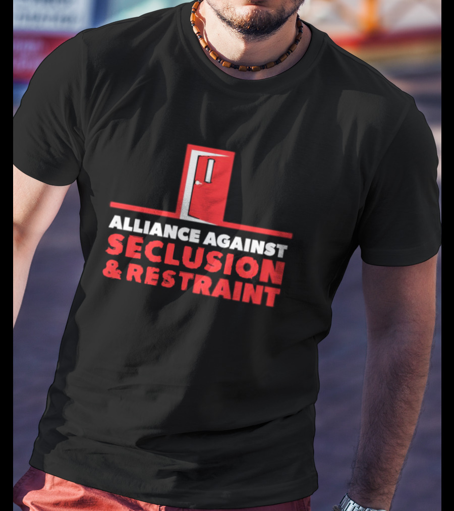 Alliance Against Seclusion And Restraint Red Door T-Shirt