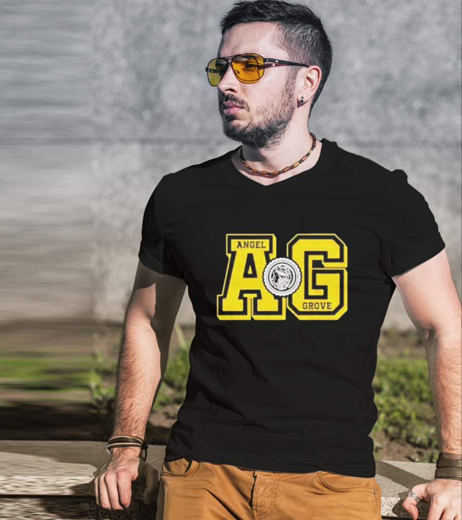Angel Grove AG Power Rangers Emblem T-Shirt