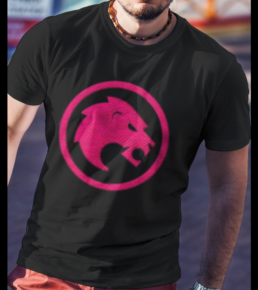 Jon Rahm Sponsor Legion XIII Pink Lion Emblem T-Shirt