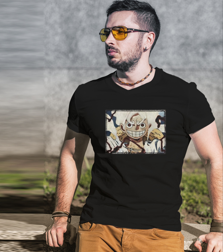 Max Holloway Wears Gear 5 Luffy From One Piece T-Shirt