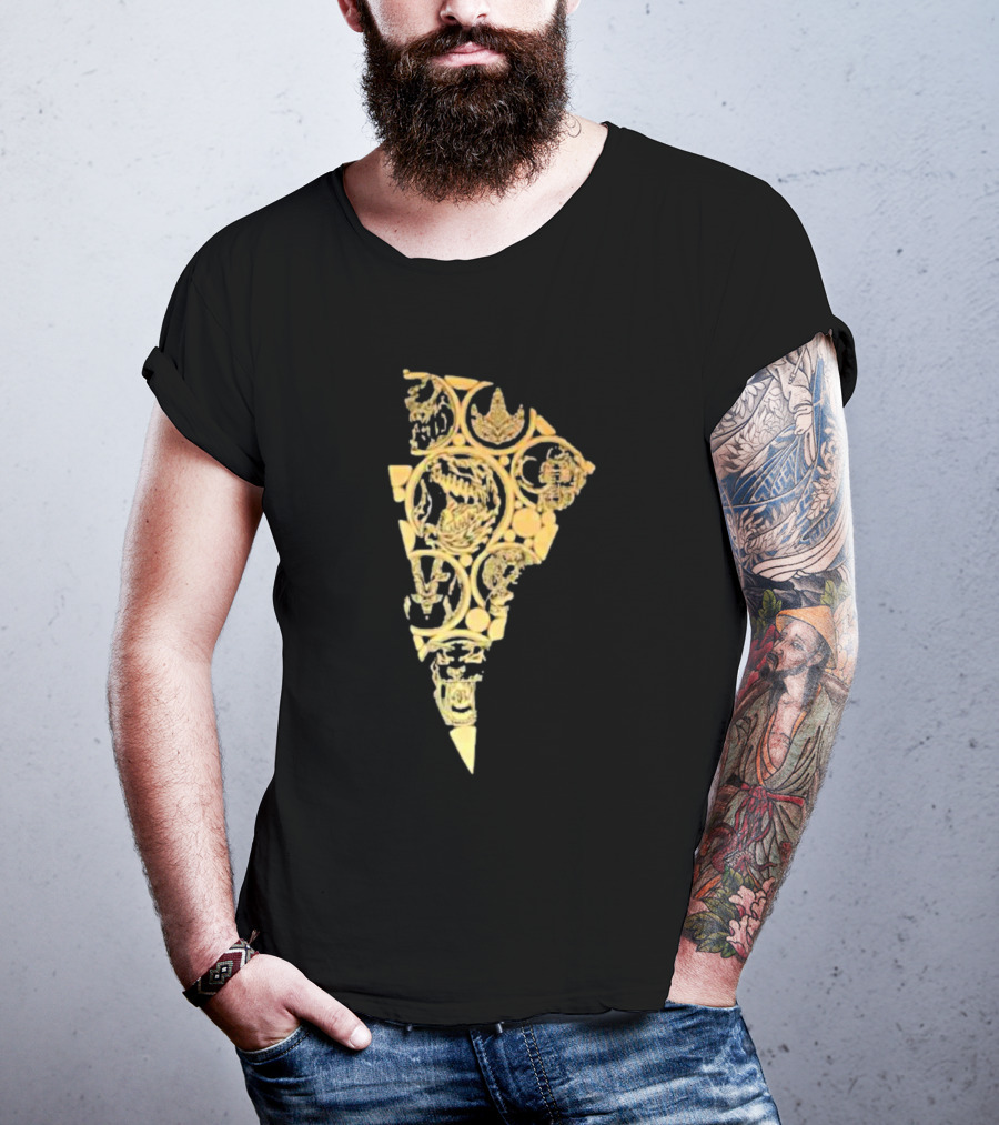 Mmpr Power Rangers Dinozord Medal Power Coins T-Shirt