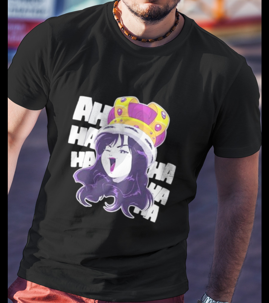Ms Sakura Haha King Crown Laugh T-Shirt
