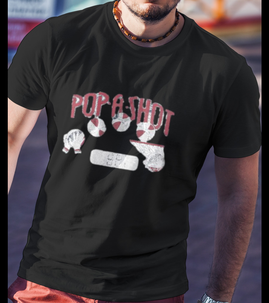 Pop-a-Shot Basketball Arcade Game Since 1981 Retro Sports T-Shirt