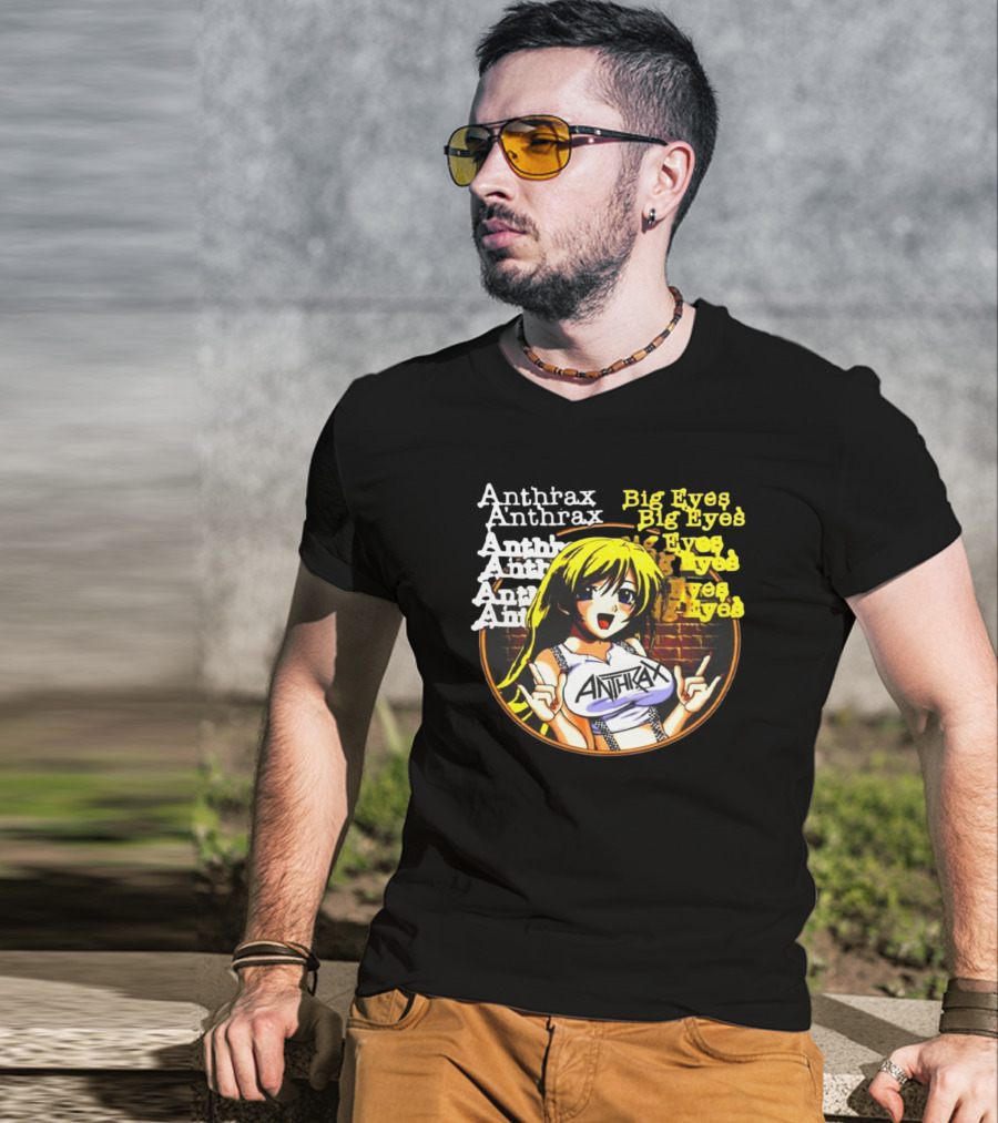 Anthrax Big Eyes Vintage Manga T-Shirt