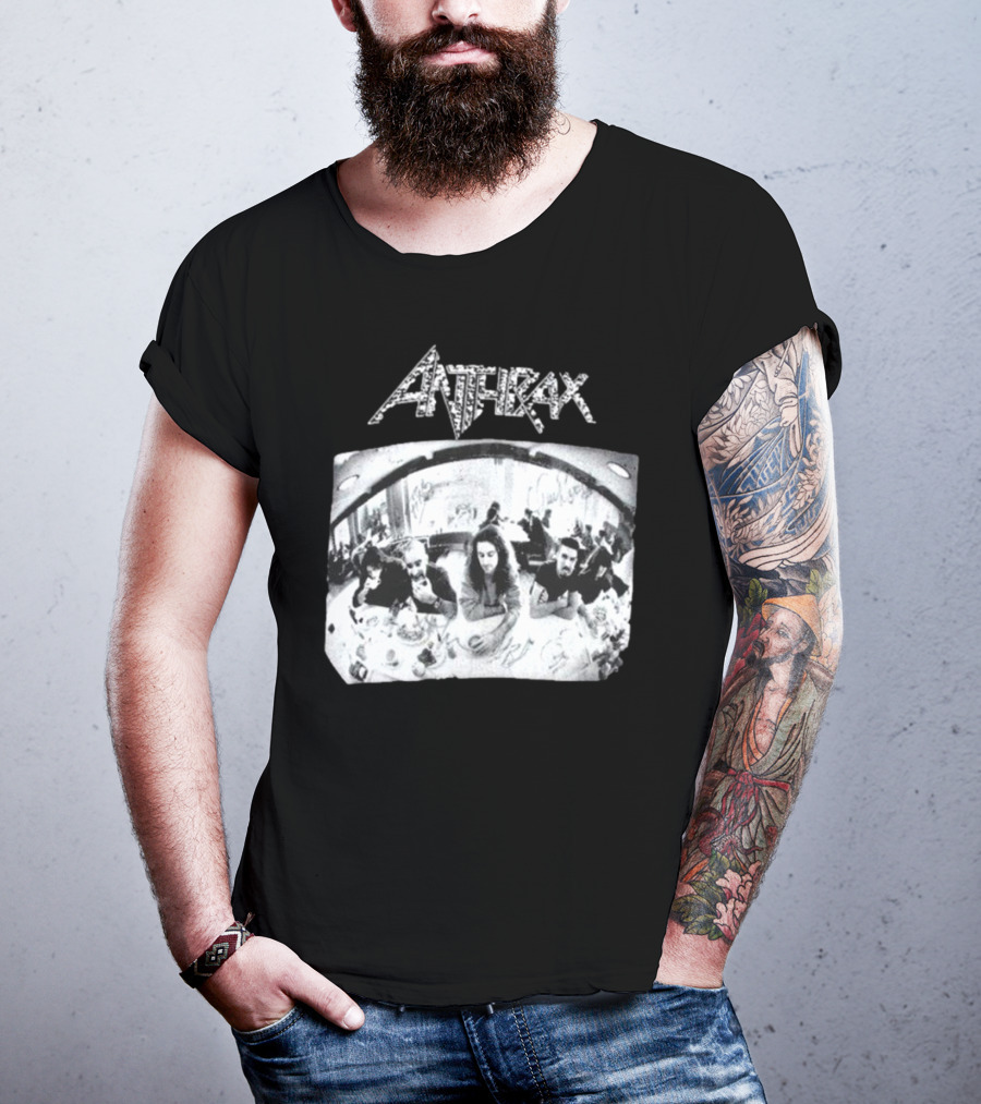Anthrax Sound Of White Noise Rare Vintage Style Band Diner Scene T-Shirt