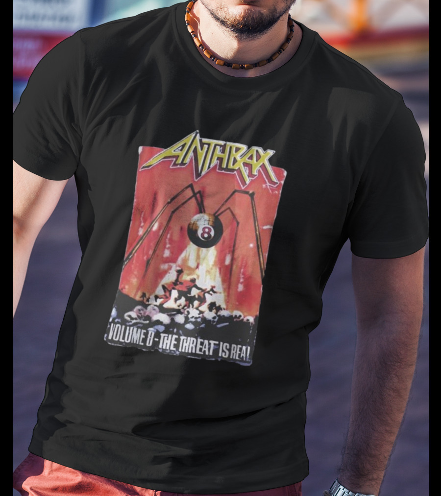 Anthrax Volume 8 The Threat Is Real Rare Vintage T-Shirt