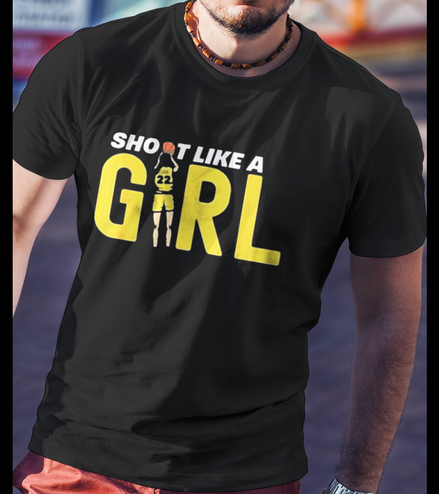 Shoot Like A Girl 22 Fan Basketball Jumper T-Shirt