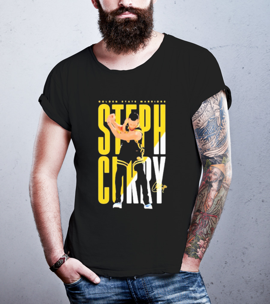 Golden State Warriors Steph Curry Golf Celebration Signature T-Shirt