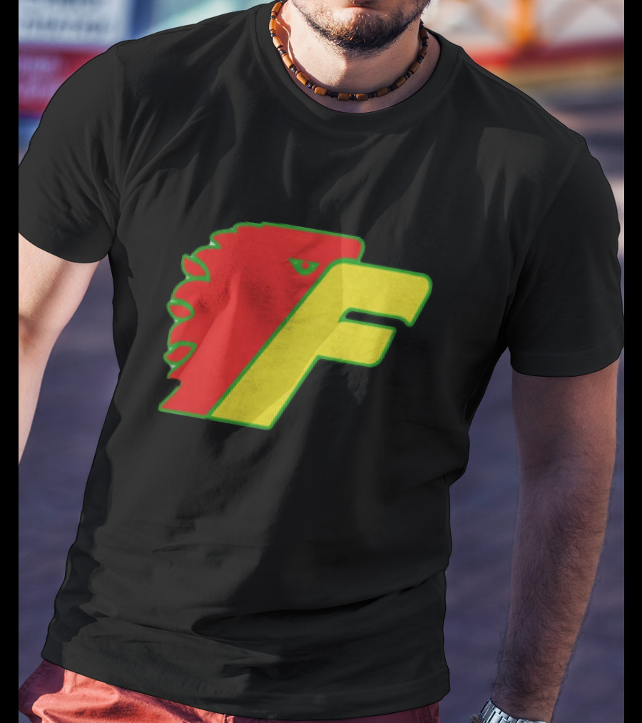 Philadelphia Firebirds Hockey Logo Red Green Yellow F T-Shirt