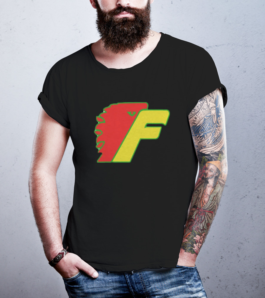 Philadelphia Firebirds Hockey Logo Red Green Yellow F T-Shirt