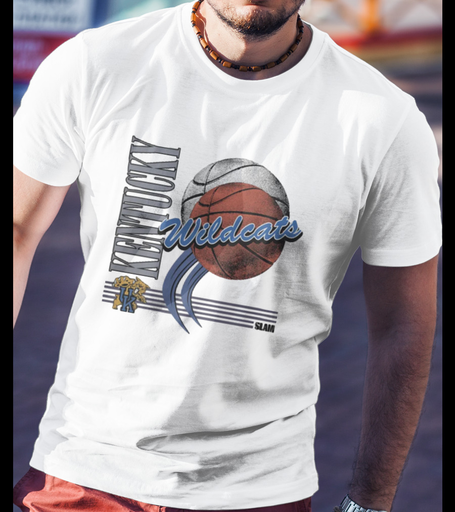 Kentucky Wildcats Basketball Slam Vintage T-Shirt
