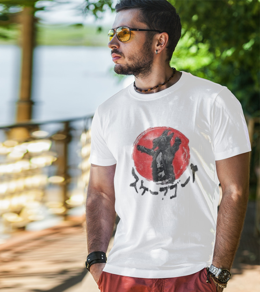 Scapegoat Kanji Red Circle Japanese Character T-Shirt