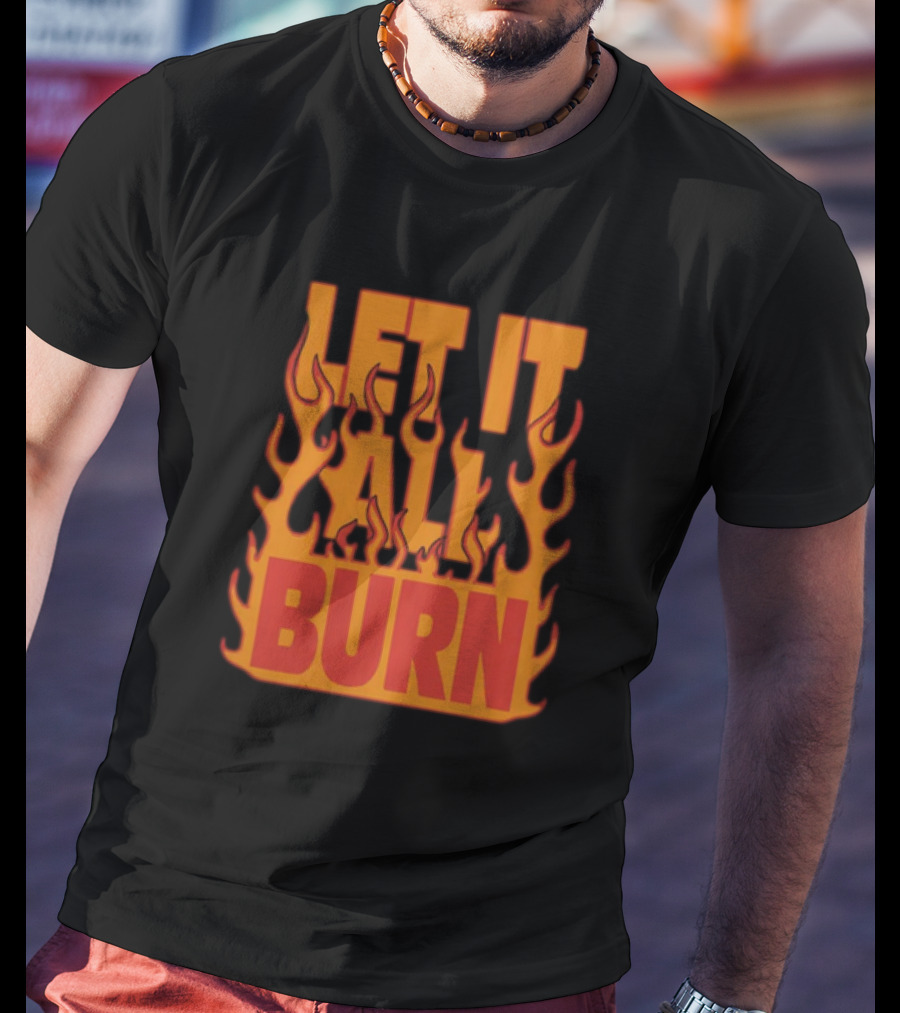 LET IT ALL BURN A Day To Remember Merch Planet Bomb T-Shirt