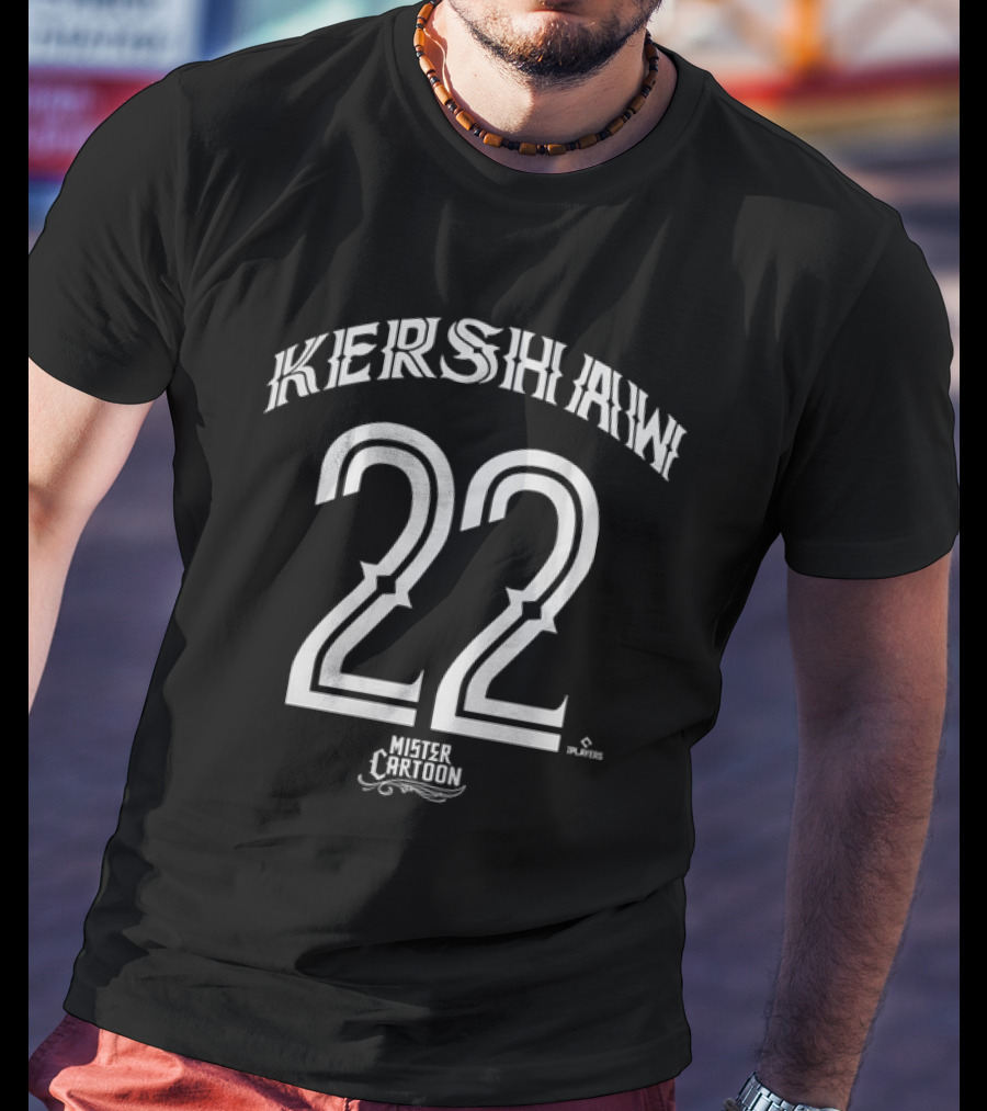 Kershaw 22 Mister Cartoon MLBPA Players T-Shirt