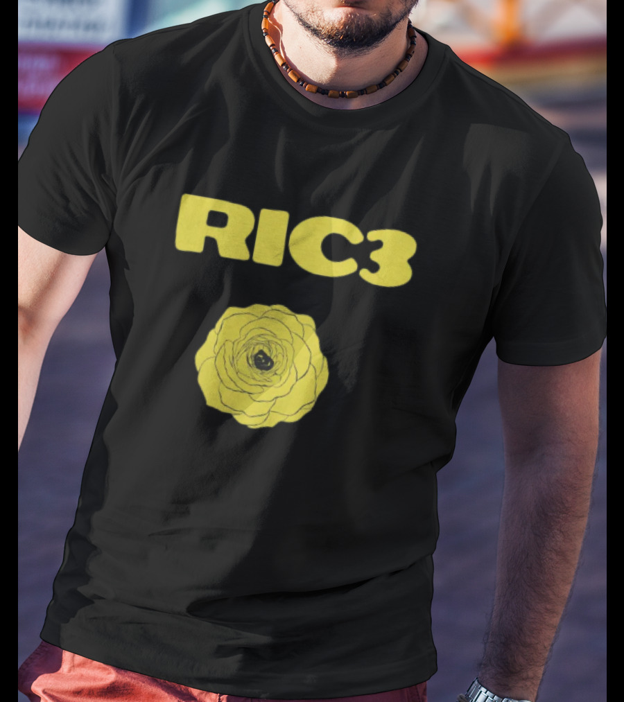 RIC3 Yellow Rose Daniel Ricciardo Merch T-Shirt