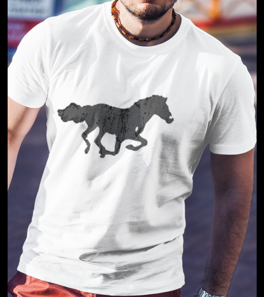 Vintage Horse Print T-Shirt