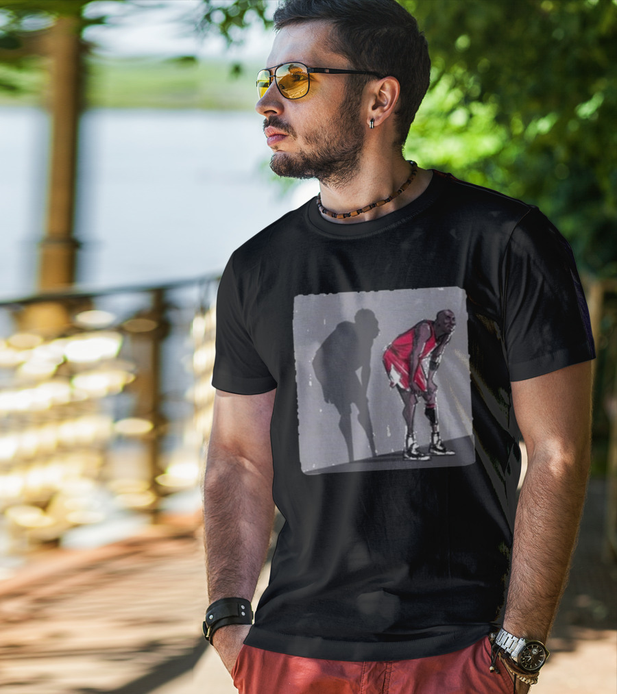 Jack Perkins Me And My Shadow Basketball Legend Icon Shadow T-Shirt