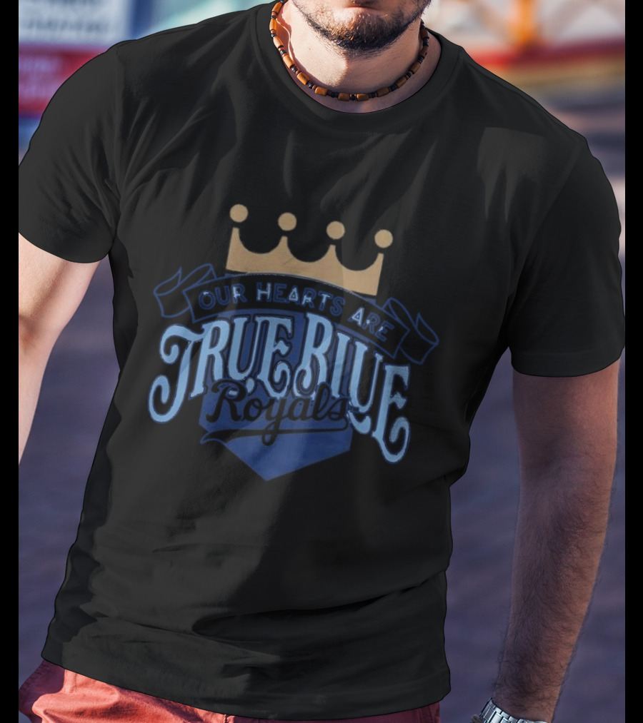 Bring Out The Blue Our Hearts Are True KC Royals Giveaway T-Shirt