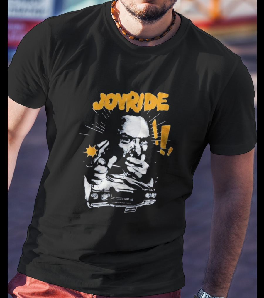 Joyride Man’s World Bold Retro Gunman Adventure T-Shirt