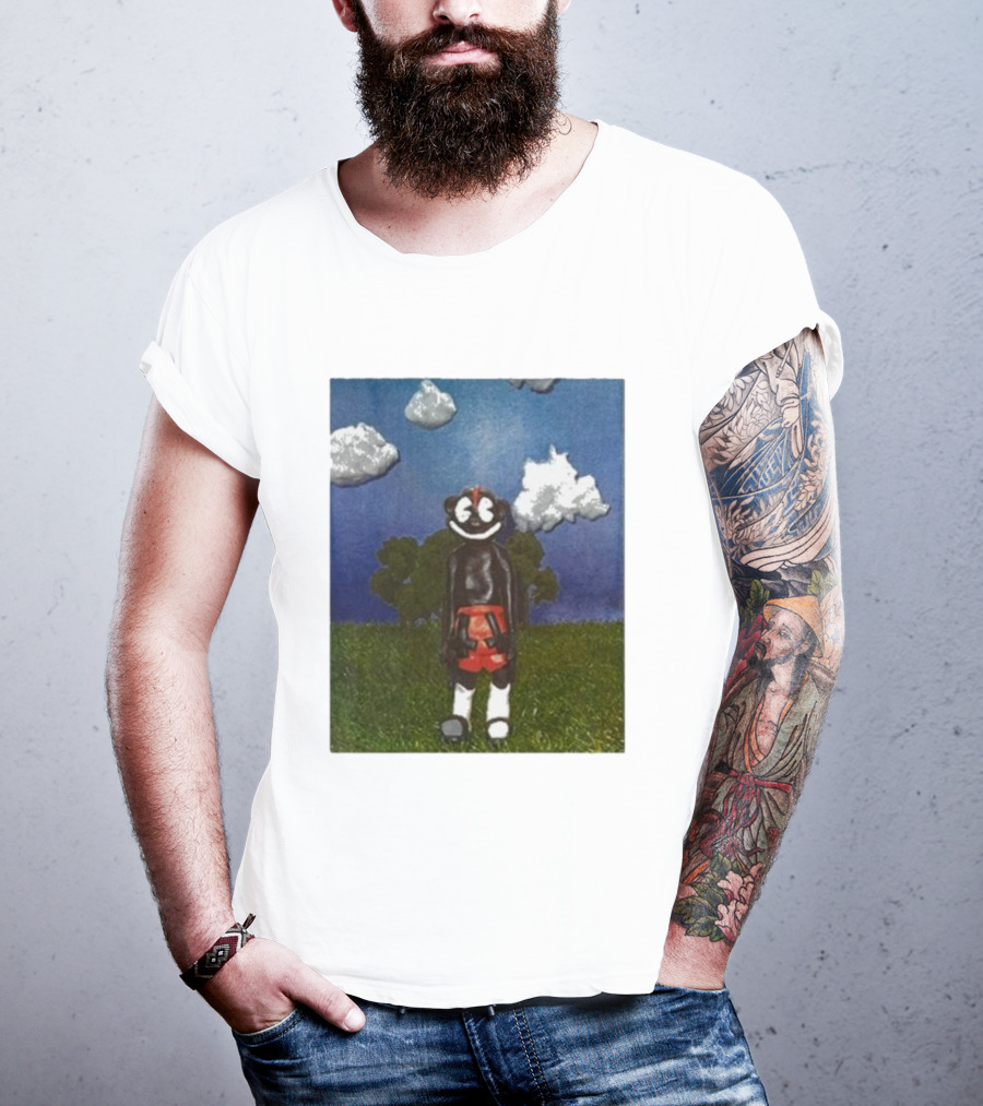 Lil Darkie Sunrise Character With Clouds And Trees T-Shirt
