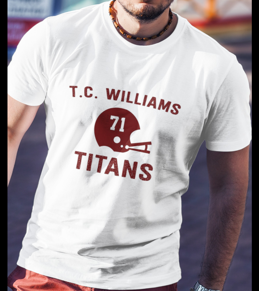 T.C. Williams Titans 71 Football Helmet T-Shirt
