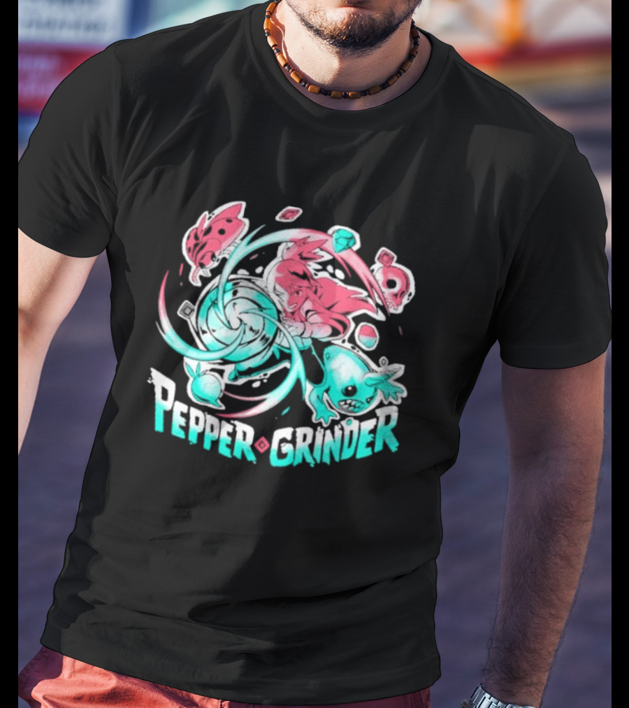 Pepper Grinder Cartoon Characters Rush Adventure T-Shirt