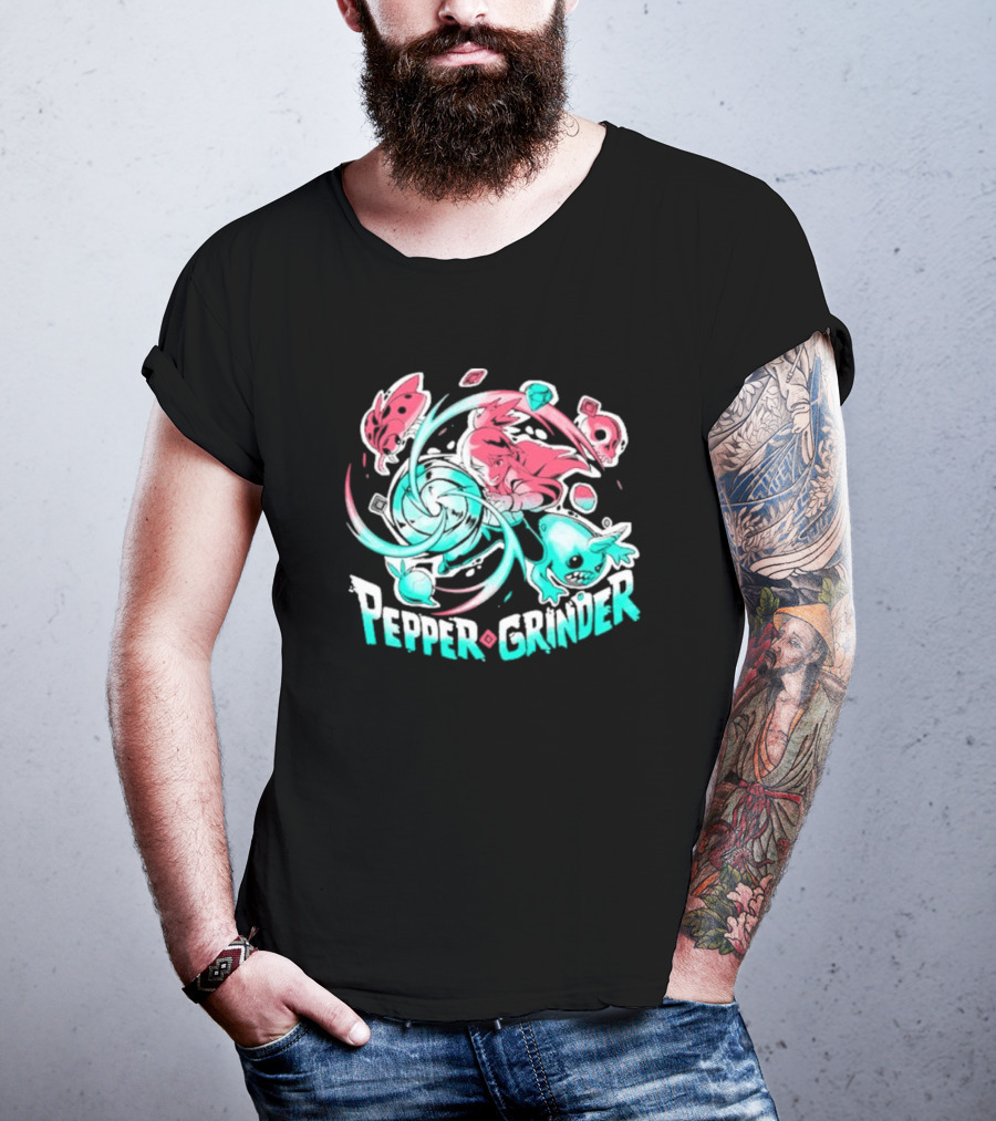 Pepper Grinder Cartoon Characters Rush Adventure T-Shirt