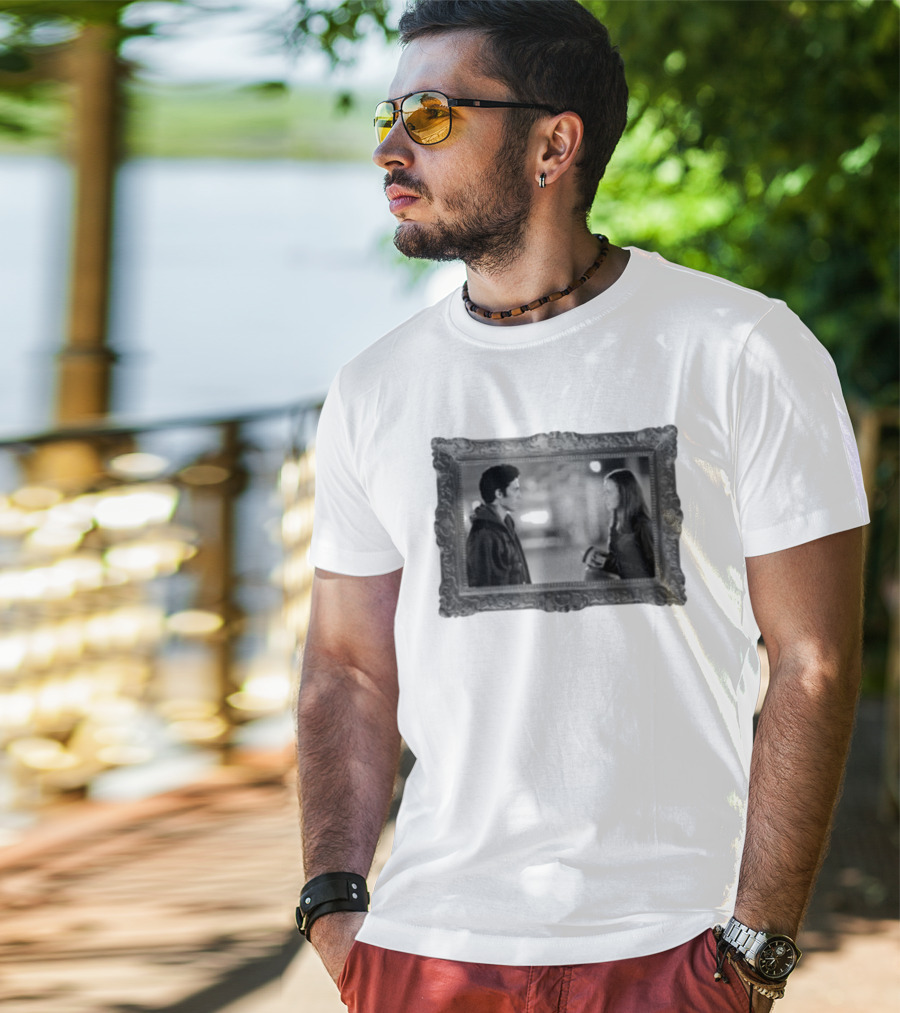 Rgjm X Ttpd The Tortured Poets Department Framed Black And White Scene T-Shirt
