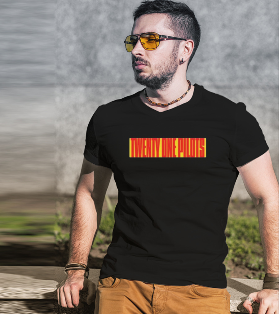 Twenty One Pilots Red Block Wordmark T-Shirt