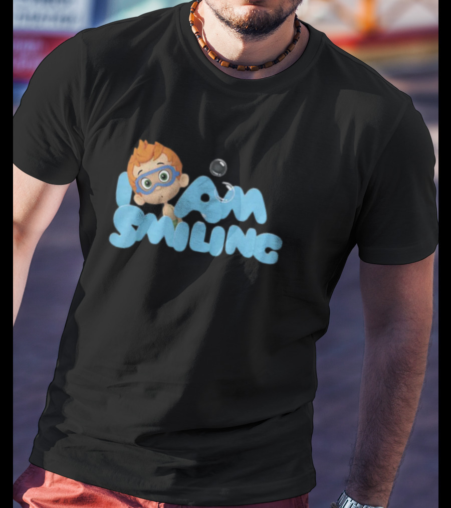 Bubble Guppies Nonny I Am Smiling Bubble Text T-Shirt
