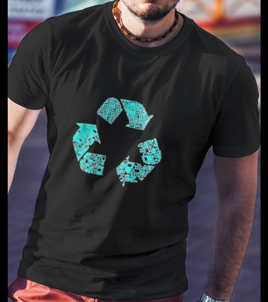 Earth Day Eco Recycling Circuit T-Shirt