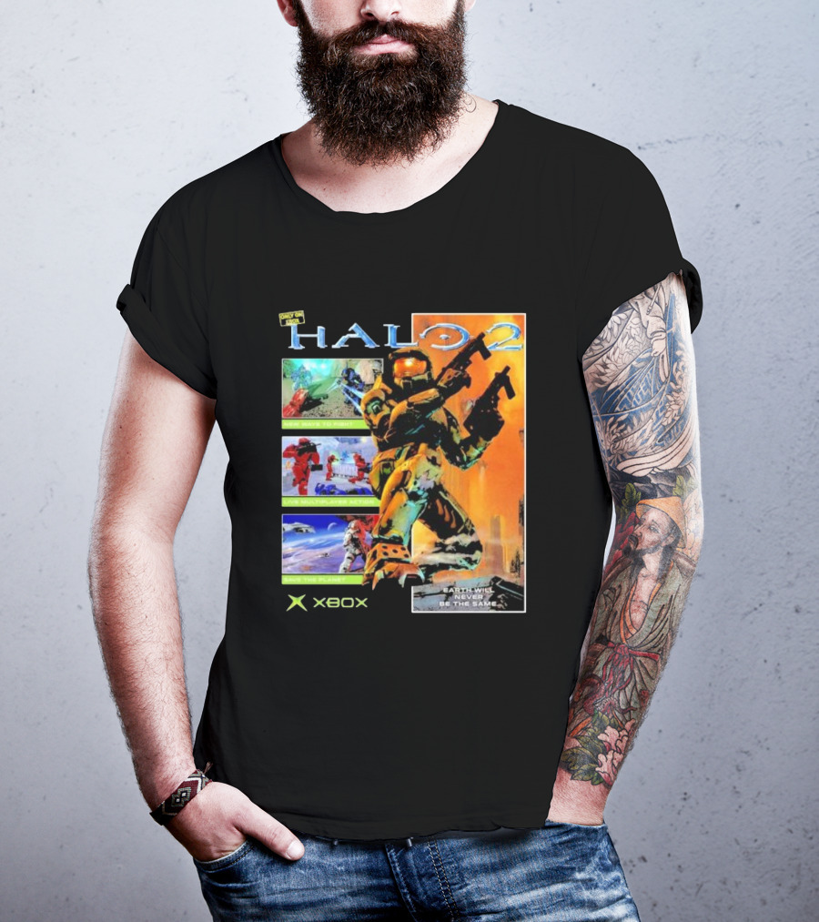 Halo 2 Master Chief Xbox Matchmaking Earth Will Never Be The Same T-Shirt