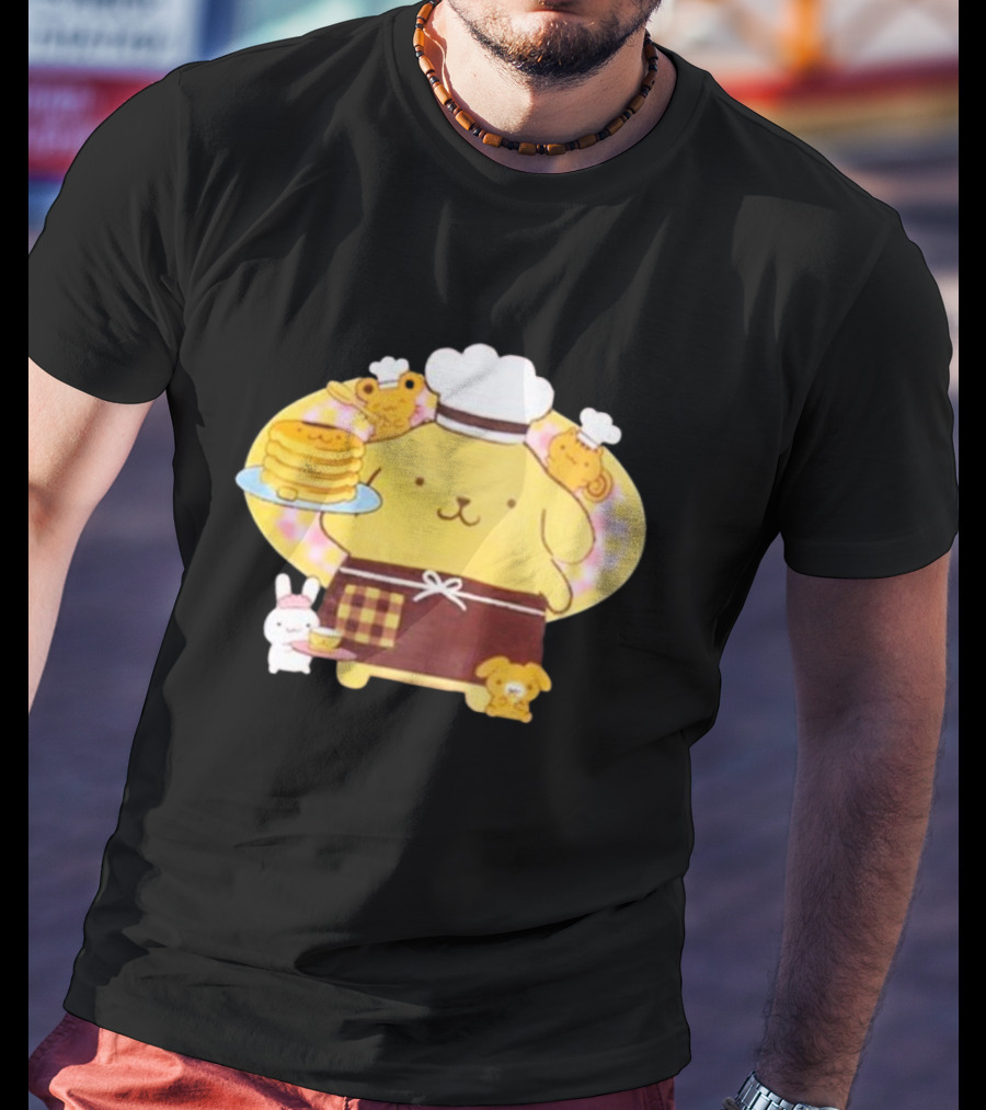 Join The Sanrio Pompompurin Pancake Chef T-Shirt