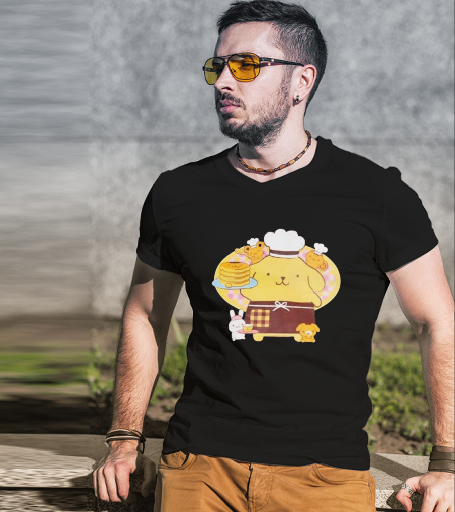Join The Sanrio Pompompurin Pancake Chef T-Shirt
