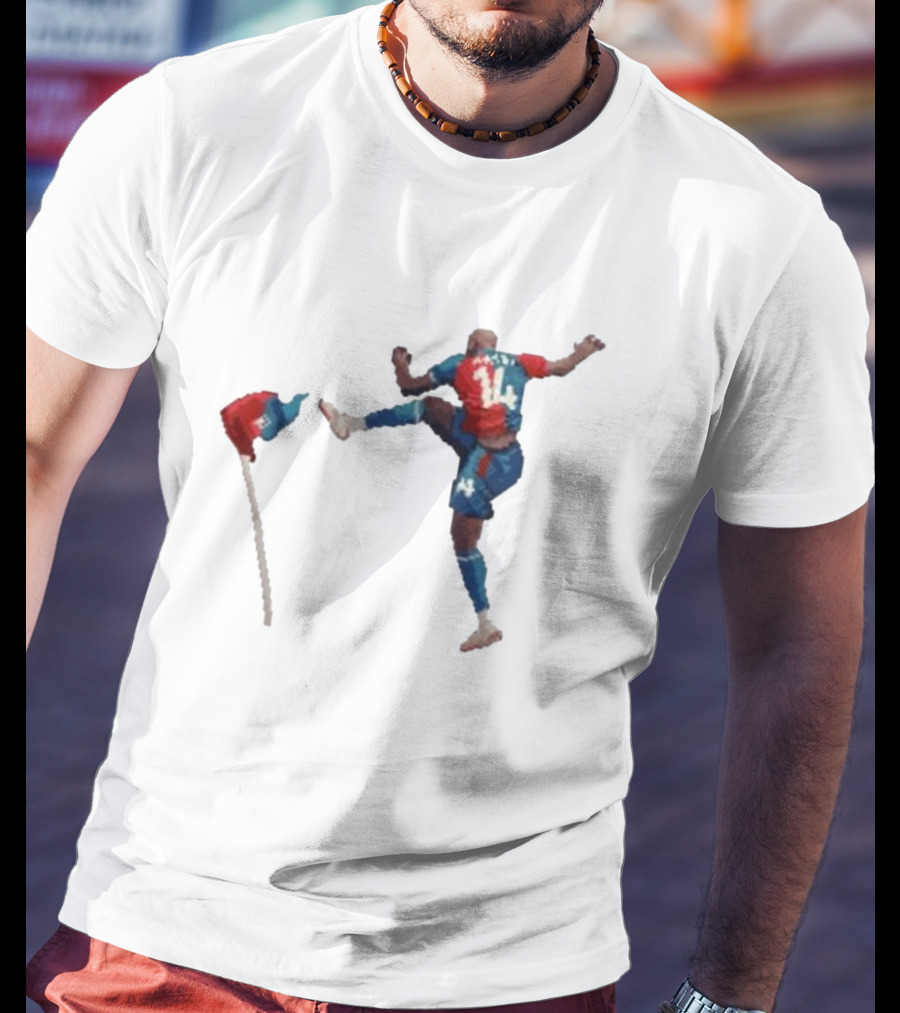 Mateta Pixel Jpm 16 Bit Street Fighter Retro Soccer T-Shirt