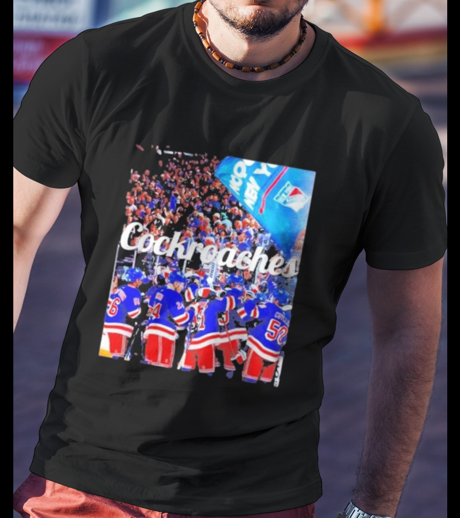 New York Rangers Cockroaches Fans Hockey Team T-Shirt