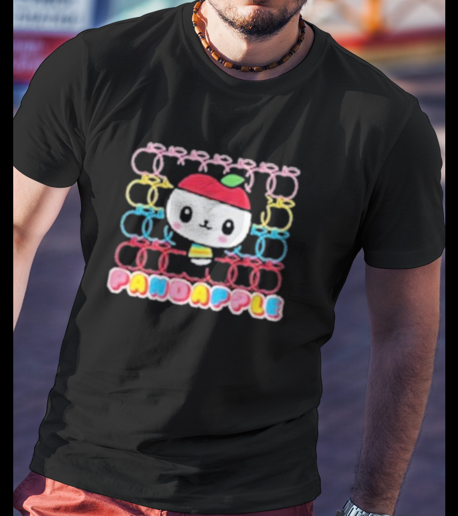 Pandapple Cute Apple Pattern Fever T-Shirt