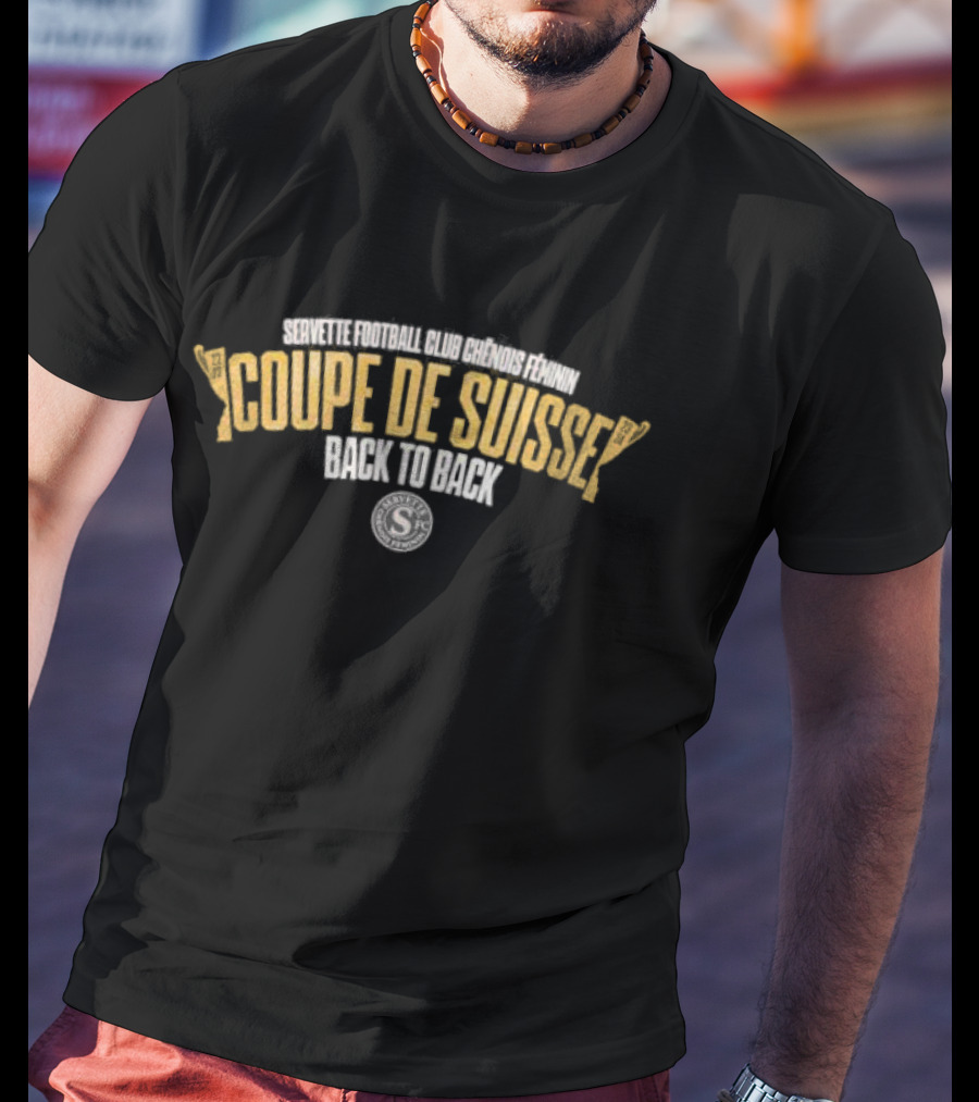 Servette Football Club Chenois Feminin Coupe De Suisse Back To Back Victory T-Shirt