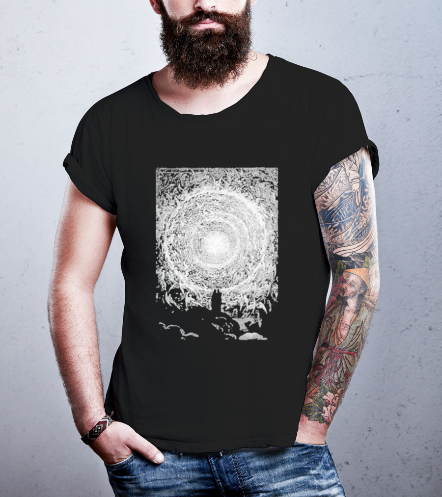 Zheani Worship The Spiritual Meat Grinder Celestial Swirling Vortex T-Shirt