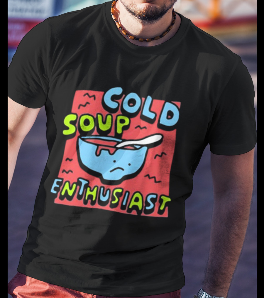 Zoe Bread Cold Soup Enthusiast Retro Gazpacho Vibes T-Shirt