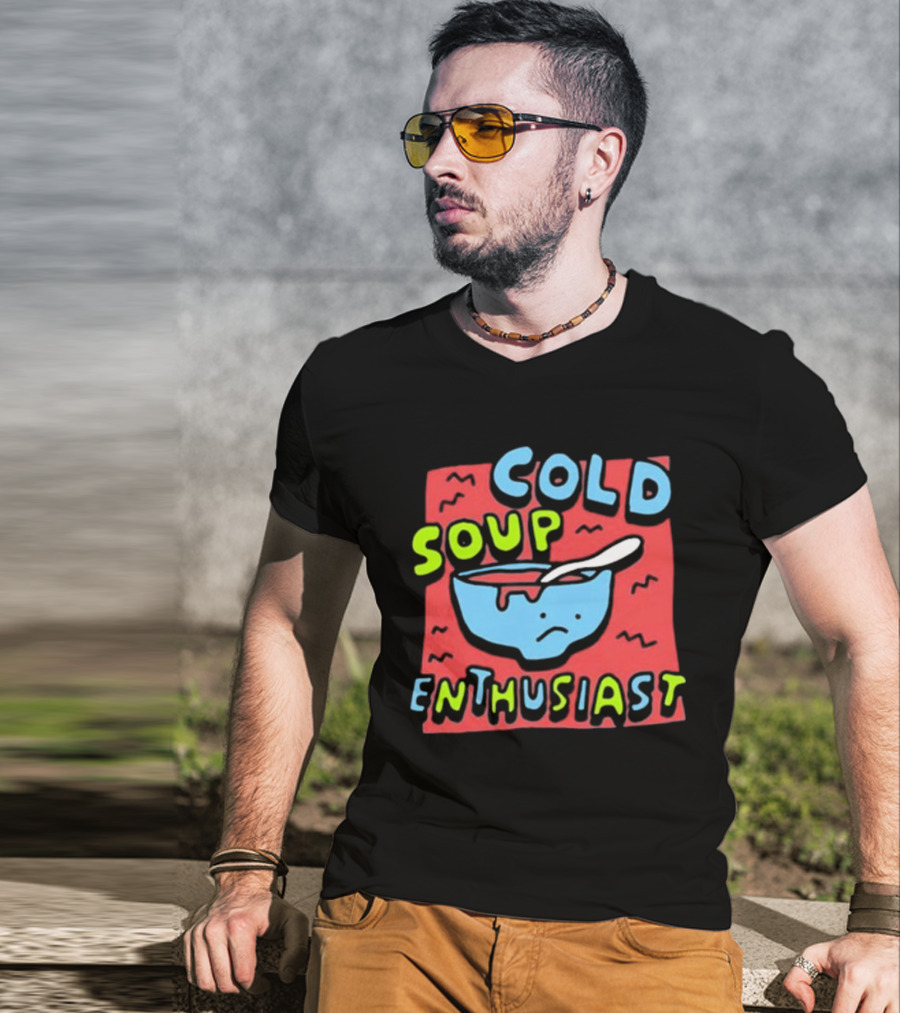 Zoe Bread Cold Soup Enthusiast Retro Gazpacho Vibes T-Shirt