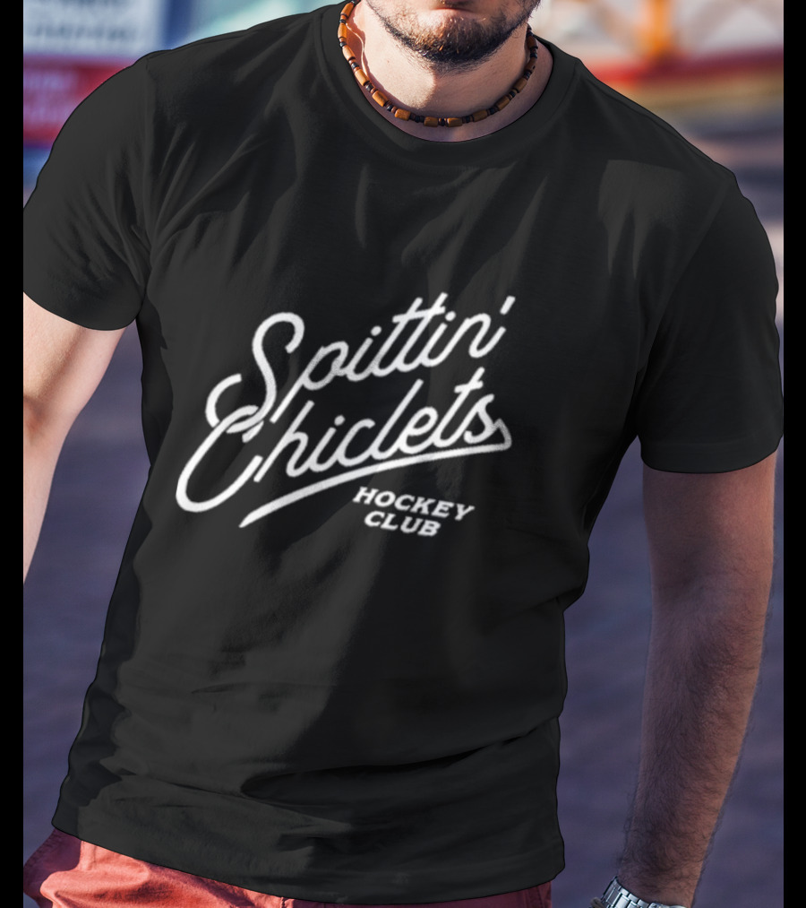 Spittin Chiclets Script Hockey Club T-Shirt